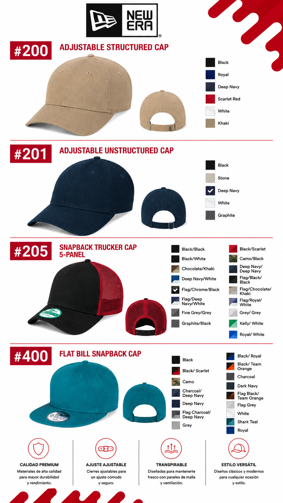 Catalogo de Gorras